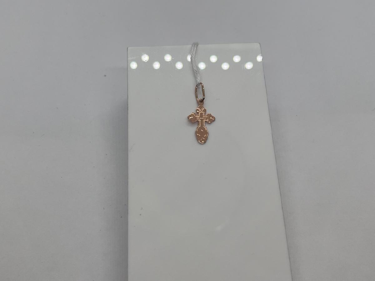 ПОДКБК585 ПОДВЕСКА КРЕСТ БЕЗ КАМНЯ (Au 585)