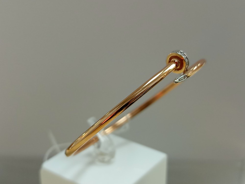 БРАСЛЕТ ЖЕСТКИЙ с камнями (Au 585)