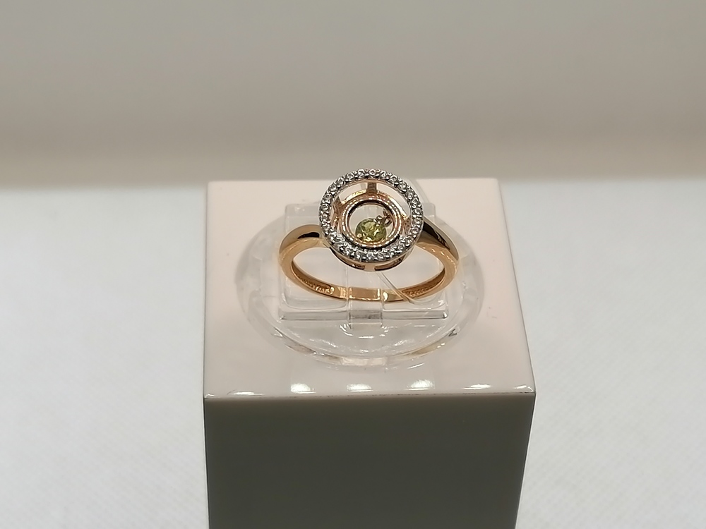 КОЛЬЦО ХРИЗОЛИТ (Au 585)