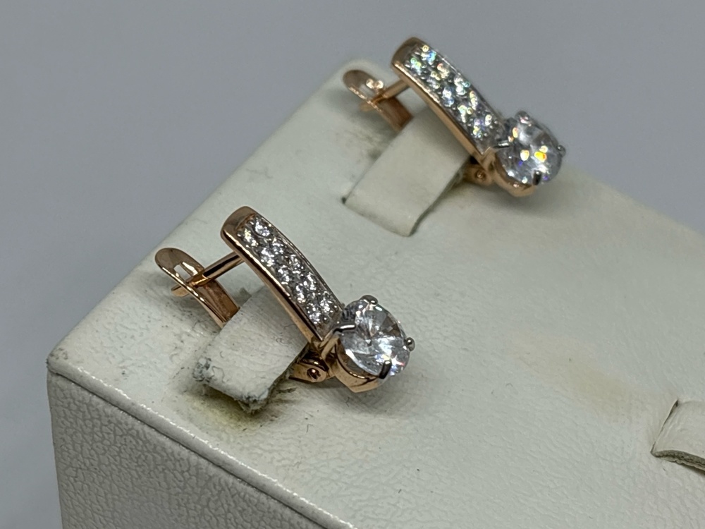 СЕРЬГИ С КАМНЯМИ (Au 585)