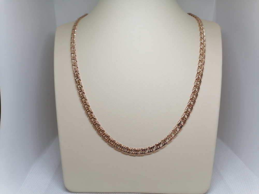 ЦЕПЬ ПУСТОТЕЛАЯ Ромб тройной (Au 585)