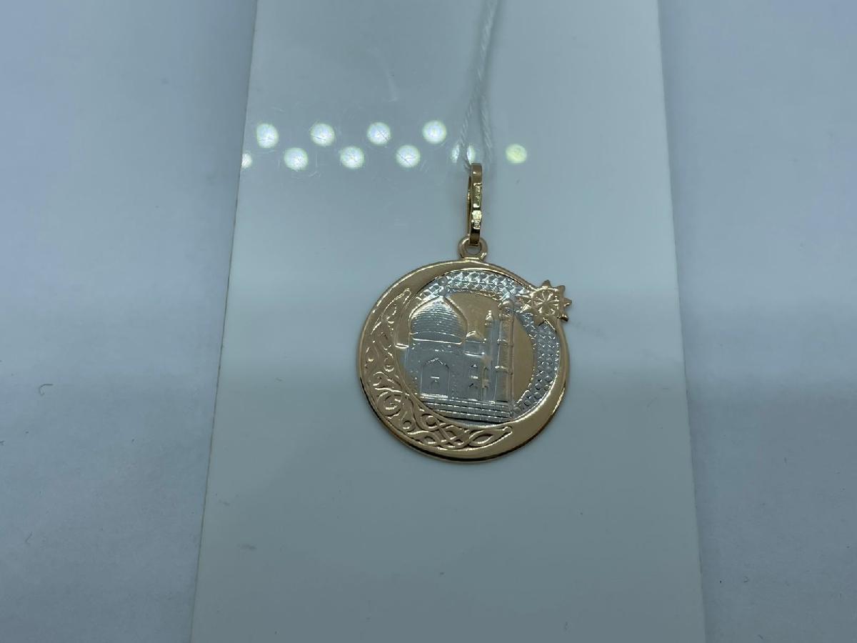 ПОДВЕСКА МЕЧЕТЬ БЕЗ КАМНЯ (Au 585)