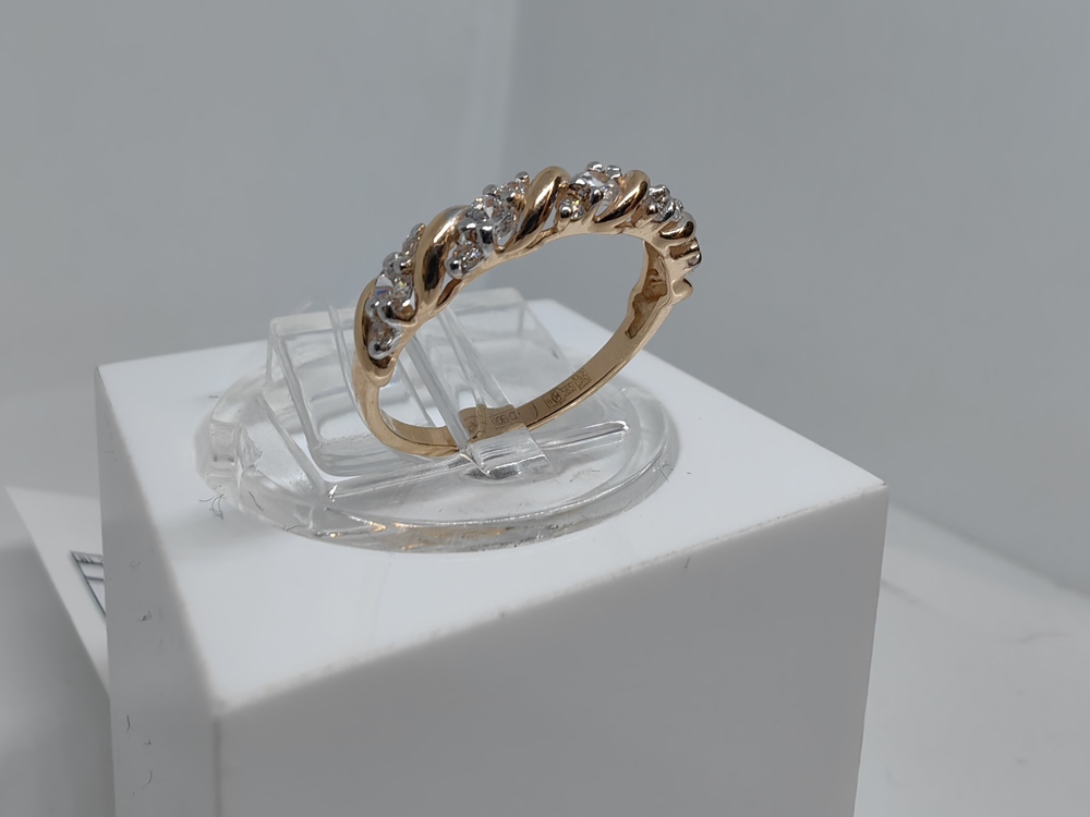 017852 КОЛЬЦО С КАМНЯМИ (Au 585)