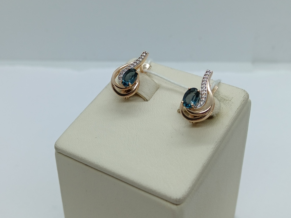 СЕРЬГИ С КАМНЯМИ (Au 585)