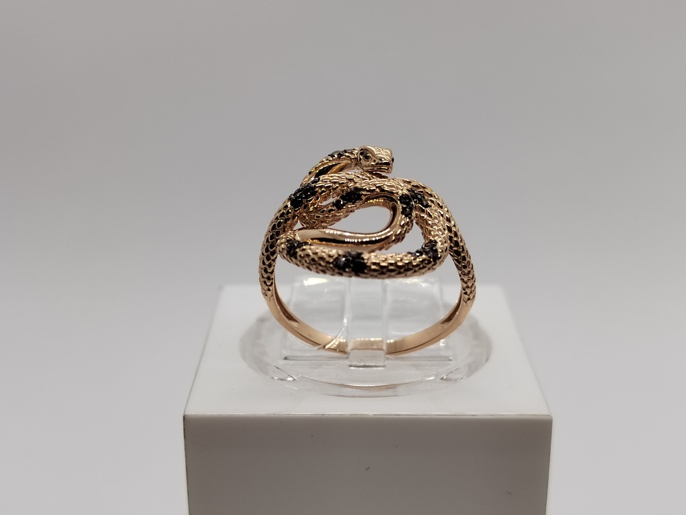 КОЛЬЦО С КАМНЯМИ (Au 585)