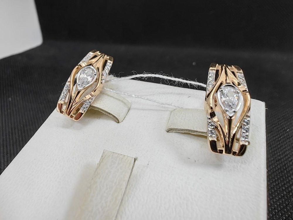 СЕРЬГИ С КАМНЯМИ (Au 585)