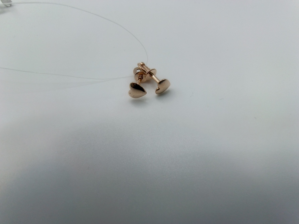 СЕРЬГИ ПУСЕТЫ без камня (Au 585)