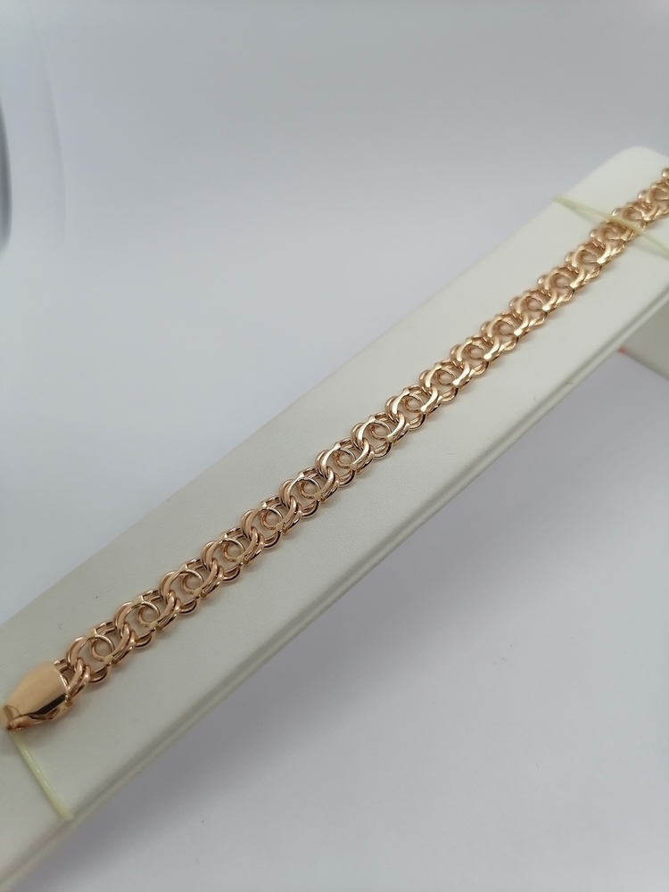 БЛБА585 БРАСЛЕТ ПОЛНОВЕСНЫЙ Бисмарк арбский (Au 585)