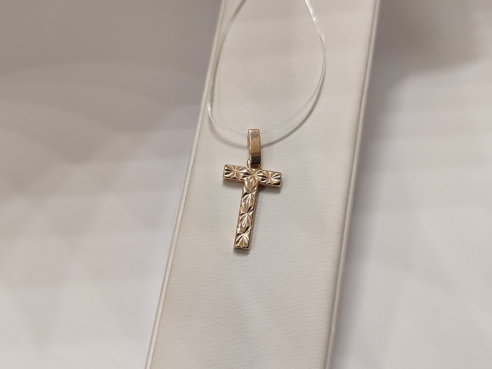 ПОДВЕСКА БУКВА Т без камня (Au 585)