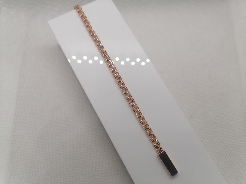 БЛБ585 БРАСЛЕТ ПОЛНОВЕСНЫЙ Бисмарк (Au 585)