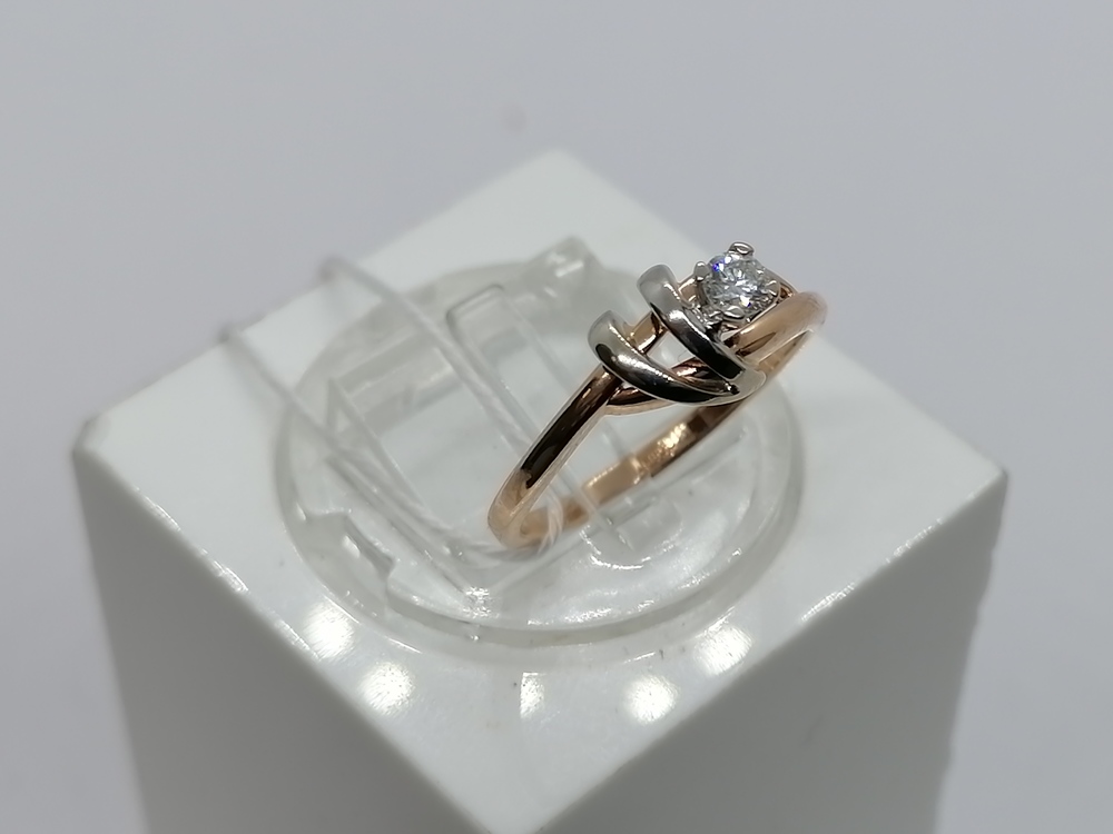 КОЛЬЦО БРИЛЛИАНТ Au 585