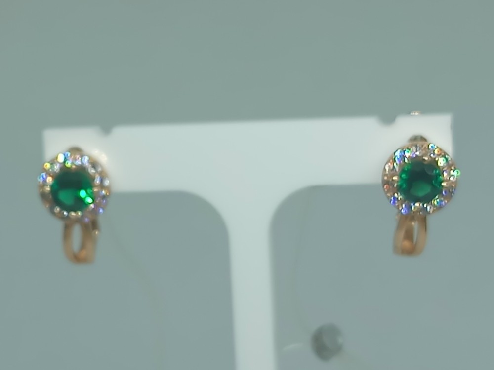 СЕРЬГИ С КАМНЯМИ (Au 585)