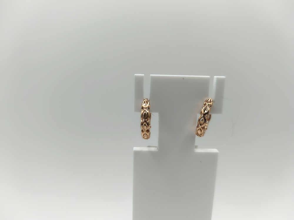 СЕРЬГИ БЕЗ КАМНЯ (Au 585)