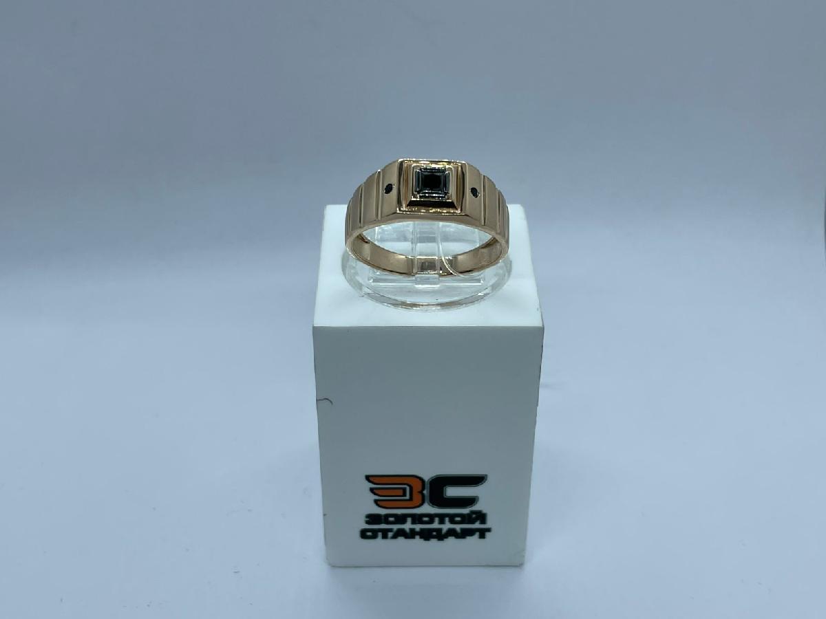 КОЛЬЦО ПЕЧАТКА с камнями (Au 585)