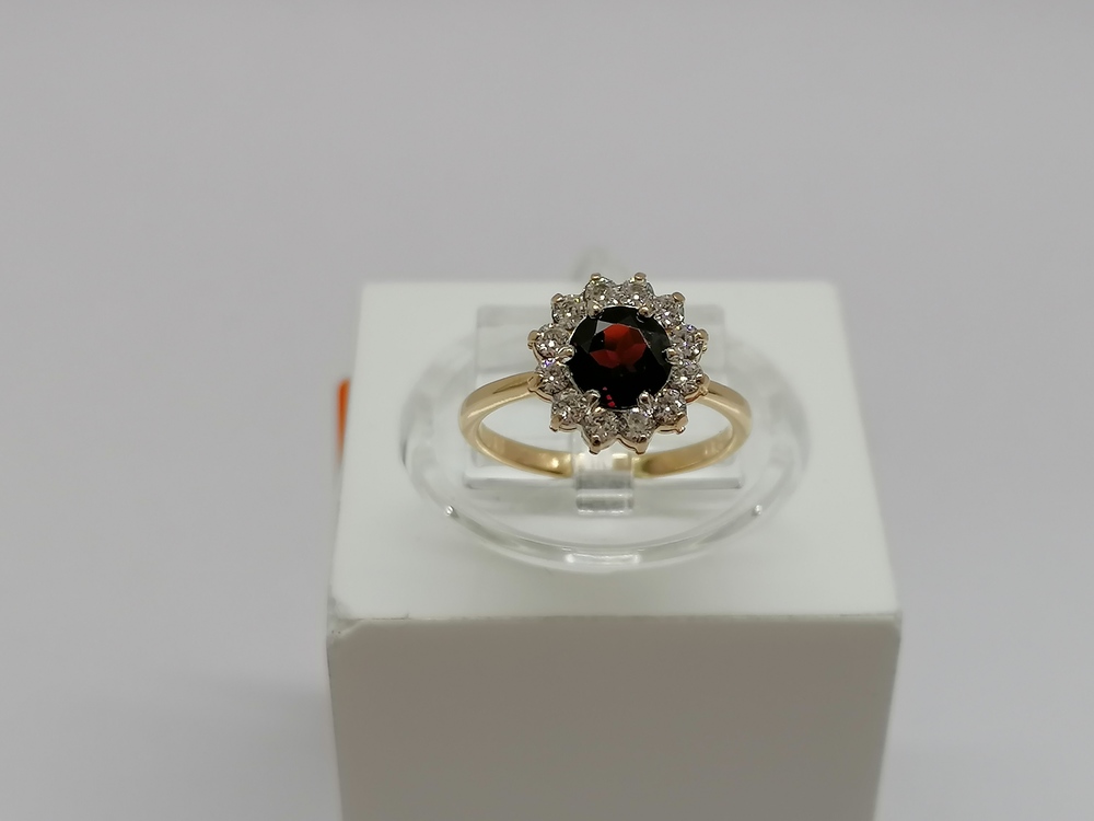 КОЛКМИ585 КОЛЬЦО С КАМНЯМИ (Au 585)