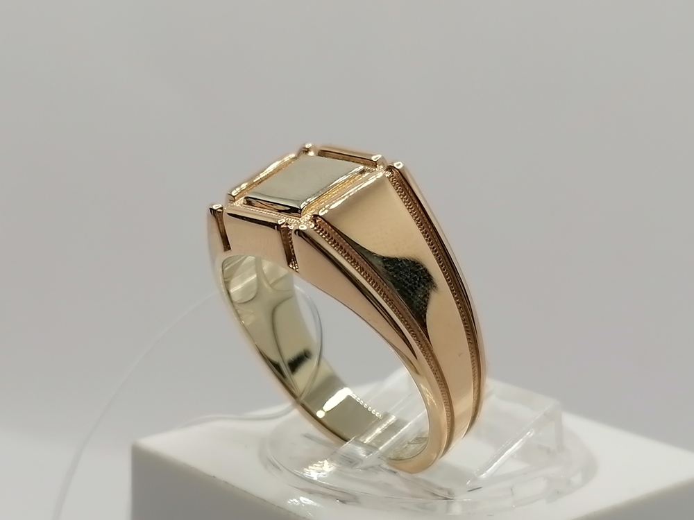 КОЛЬЦО ПЕЧАТКА без камня (Au 585)