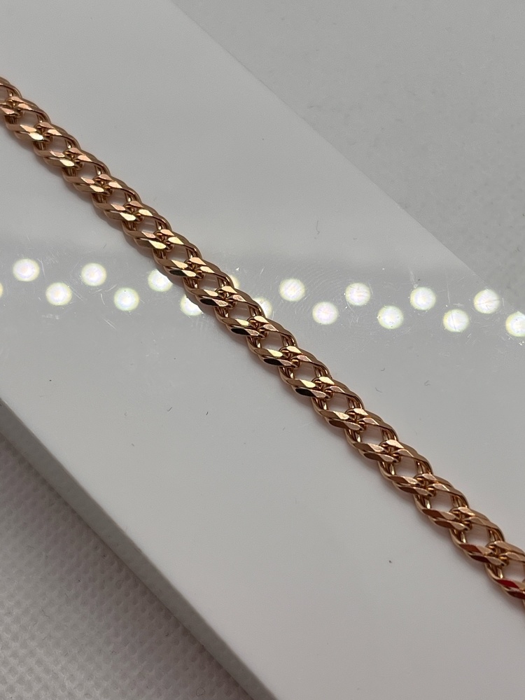 БРАСЛЕТ ПОЛНОВЕСНЫЙ Ромб двойной Au 585