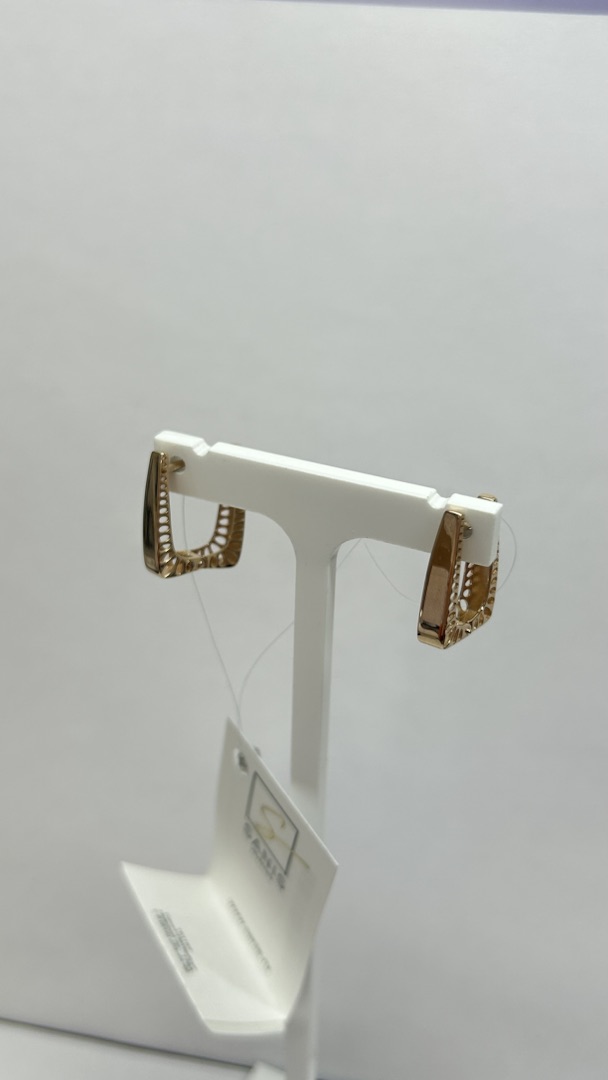 СЕРЬГИ БЕЗ КАМНЯ (Au 585)