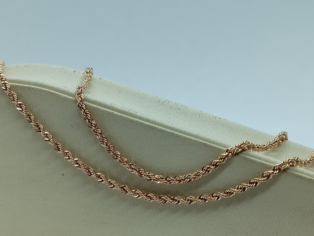 ЦЕПЬ ПУСТОТЕЛАЯ Веревка (Au 585)