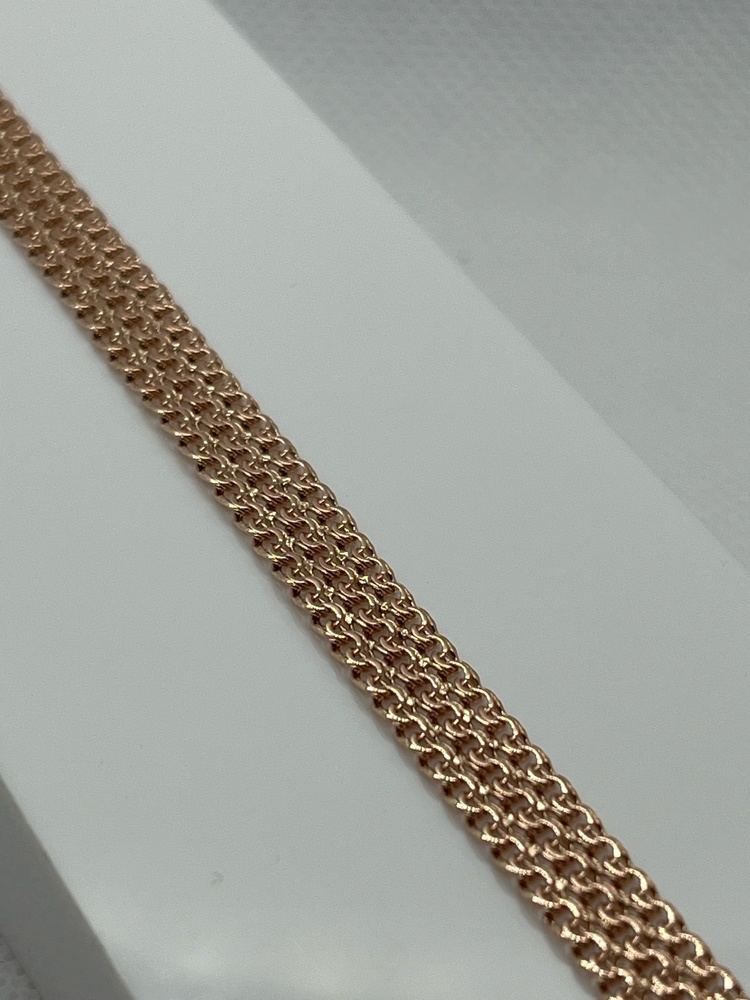 БРАСЛЕТ ПОЛНОВЕСНЫЙ Бисмарк тройной (Au 585)