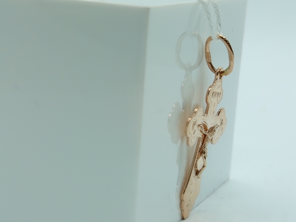 ПОДКБК585 ПОДВЕСКА КРЕСТ БЕЗ КАМНЯ (Au 585)