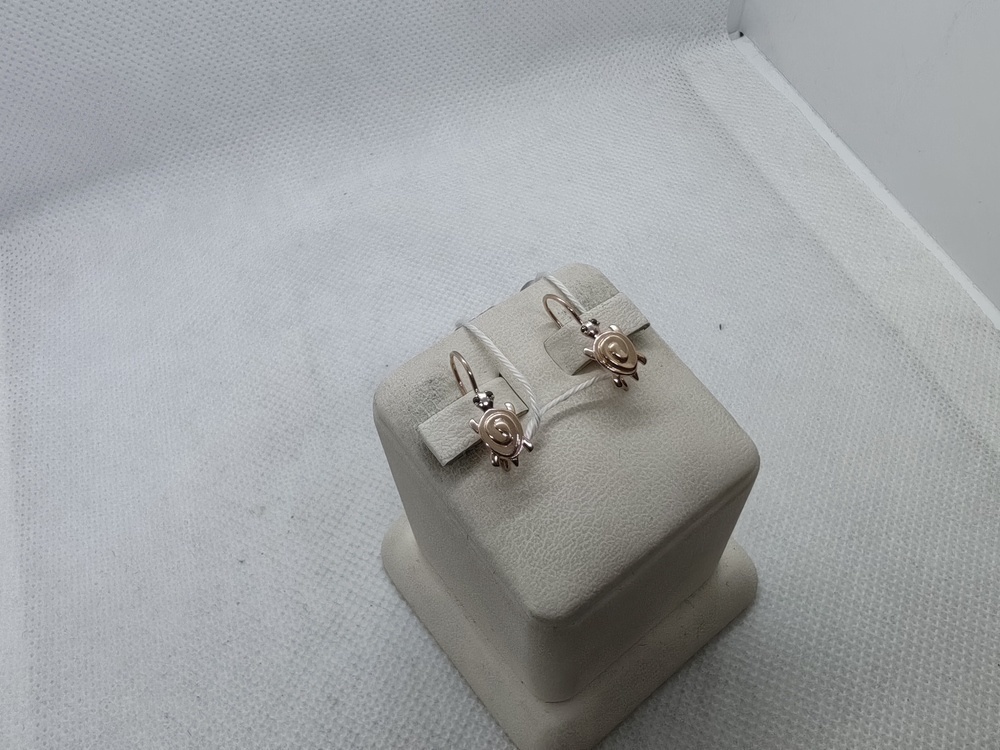 СКМИ585 СЕРЬГИ С КАМНЯМИ (Au 585)