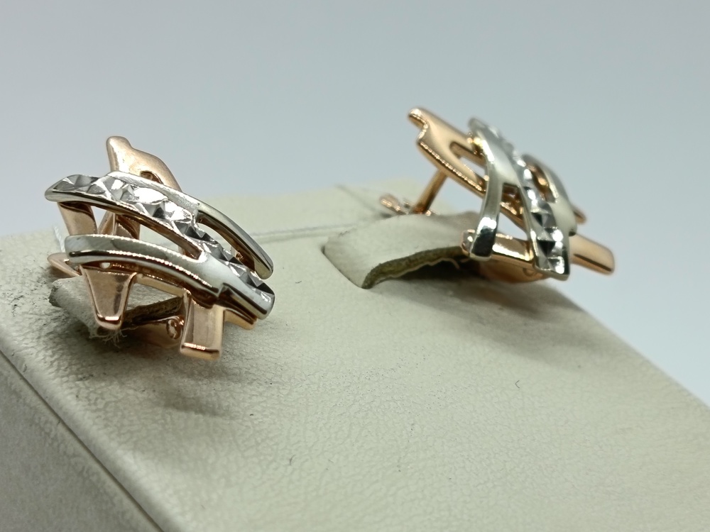 СЕРЬГИ БЕЗ КАМНЯ (Au 585)