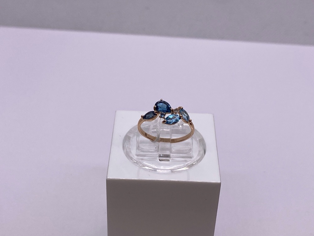 КОЛКМИ585 КОЛЬЦО С КАМНЯМИ (Au 585)