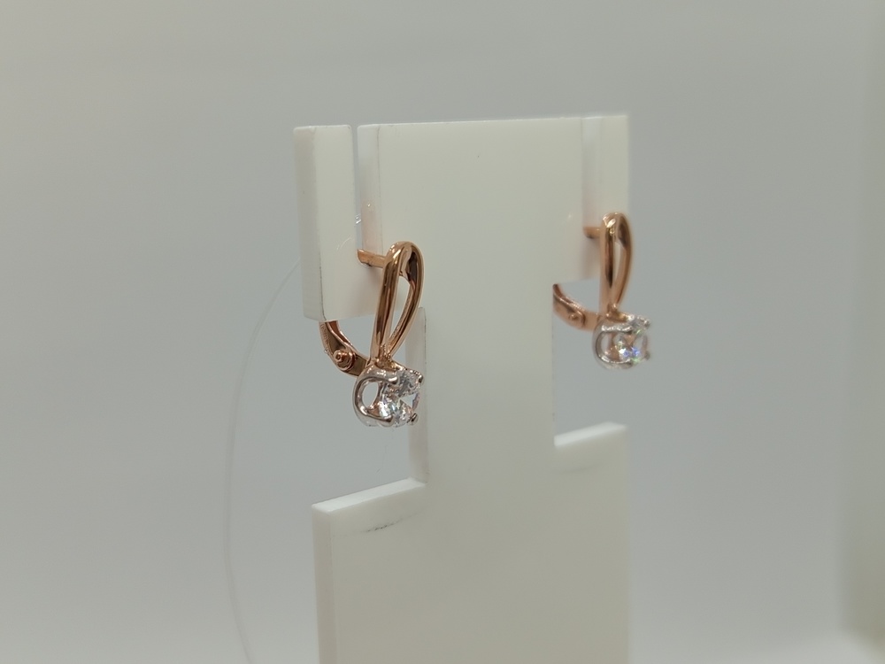 СЕРЬГИ С КАМНЕМ (Au 585)