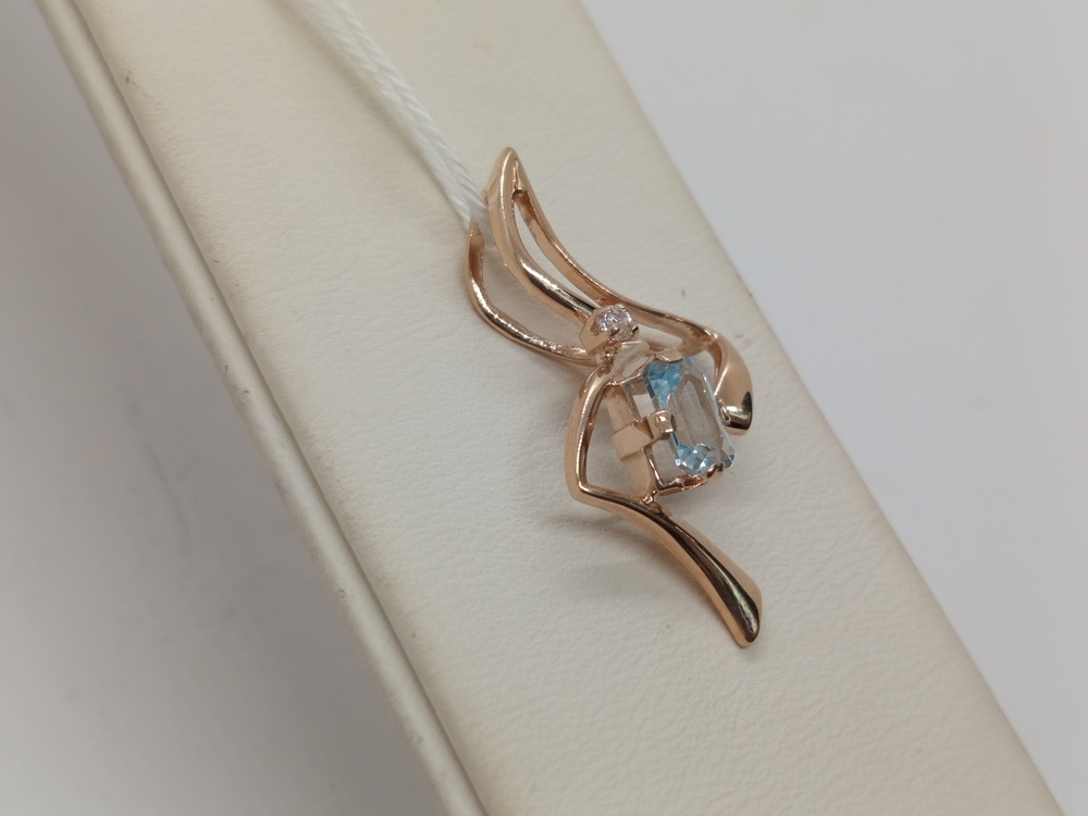 ПОДВЕСКА С КАМНЯМИ (Au 585)