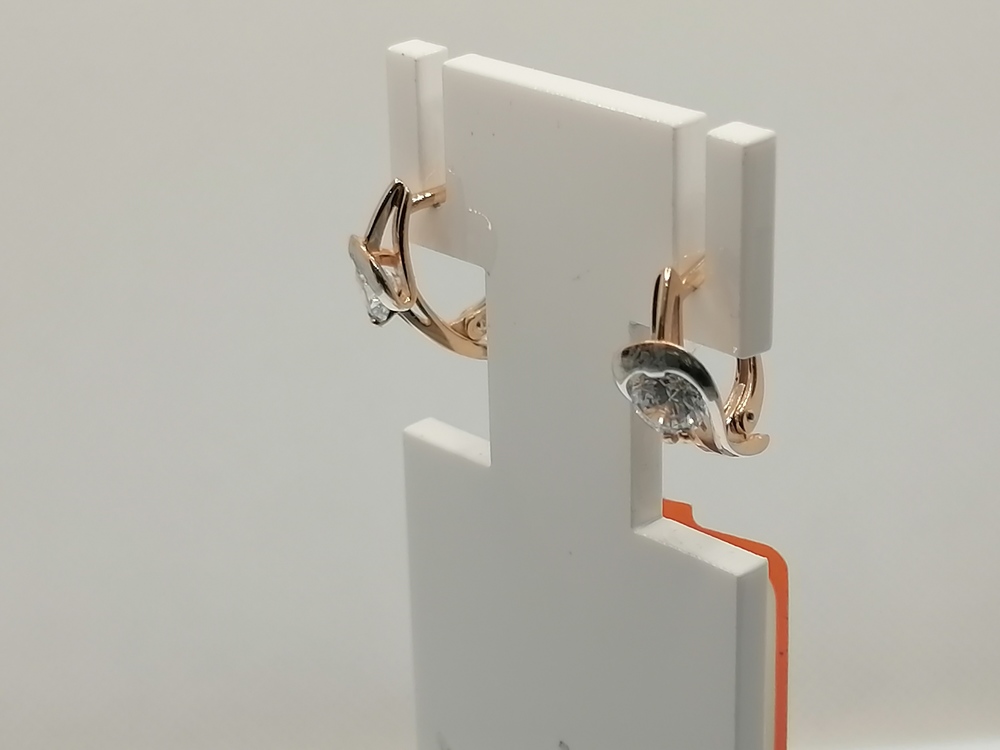 СЕРЬГИ С КАМНЕМ (Au 585)