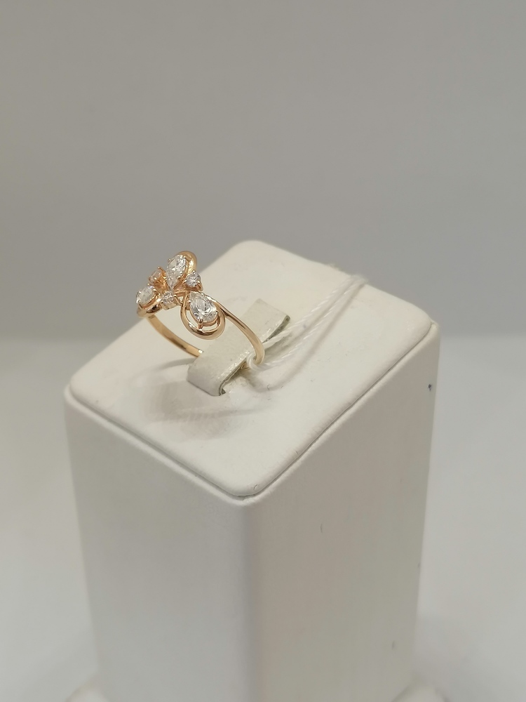 КОЛЬЦО С КАМНЯМИ (Au 585)