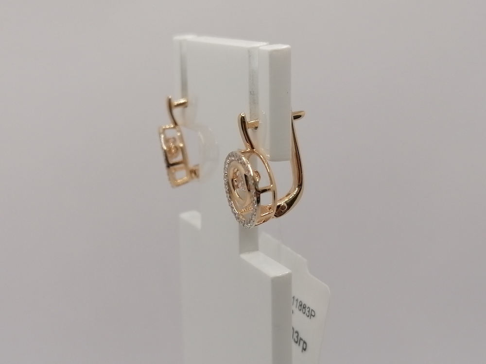 СЕРЬГИ С КАМНЯМИ (Au 585)