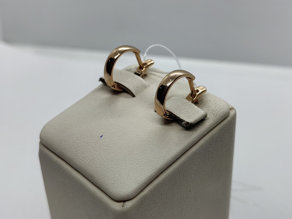 СЕРЬГИ БЕЗ КАМНЯ (Au 585)