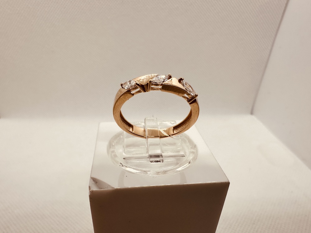 КОЛЬЦО С КАМНЯМИ (Au 585)