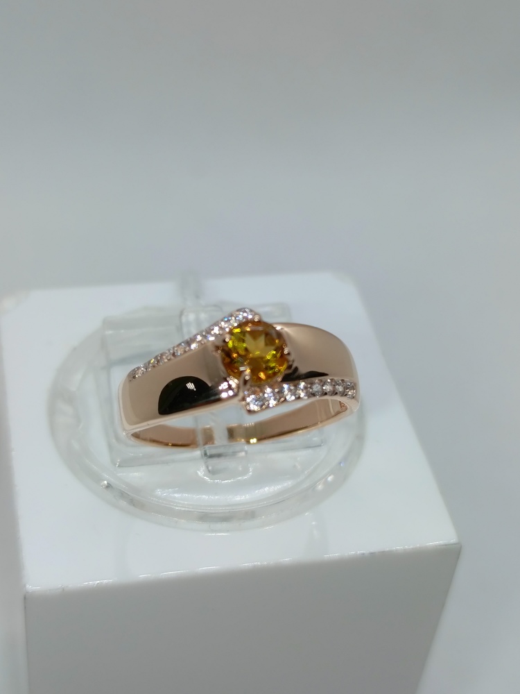КОЛКМИ585 КОЛЬЦО С КАМНЯМИ (Au 585)