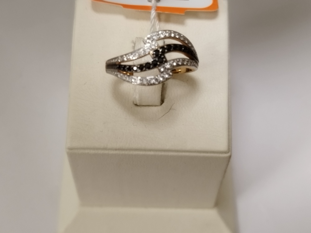 КОЛЬЦО С КАМНЯМИ (Au 585)