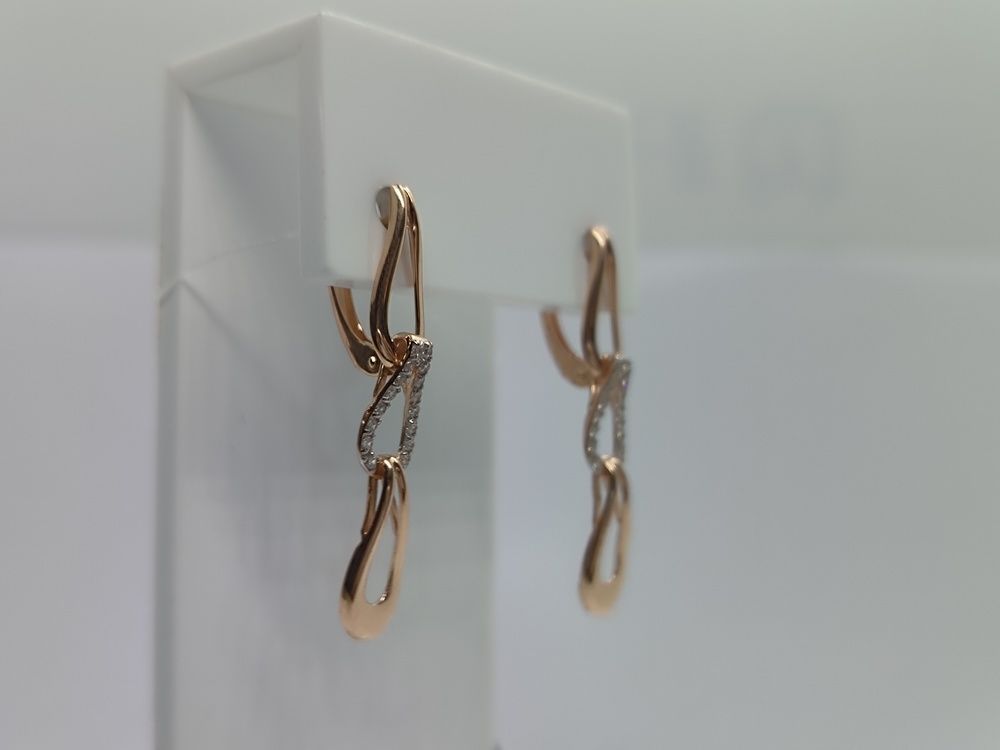 СЕРЬГИ С КАМНЯМИ (Au 585)