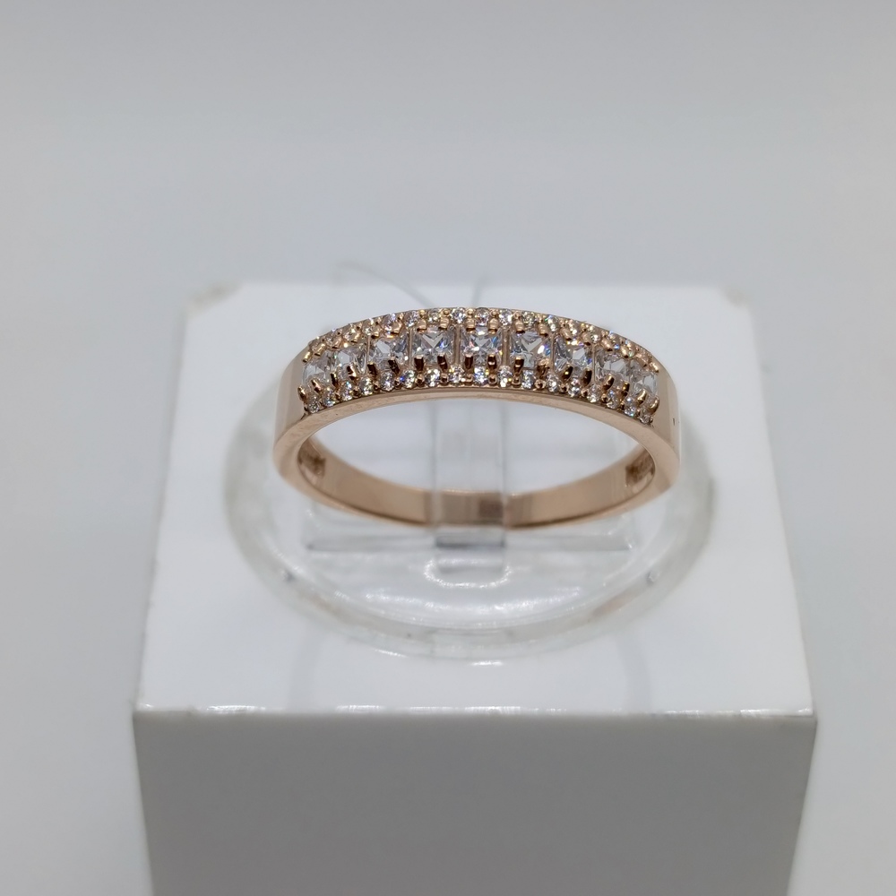 КОЛЬЦО С КАМНЯМИ (Au 585)