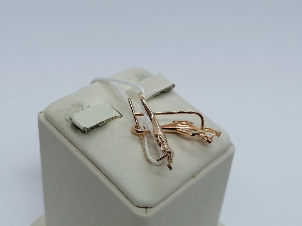 СКМИ585 СЕРЬГИ С КАМНЯМИ (Au 585)