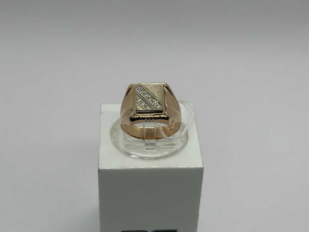 ПЕЧАТКА С КАМНЯМИ (Au 585)