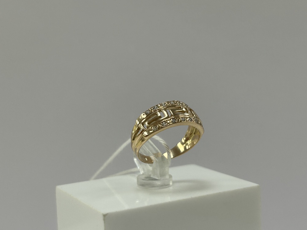 КОЛЬЦО С КАМНЯМИ (Au 585)