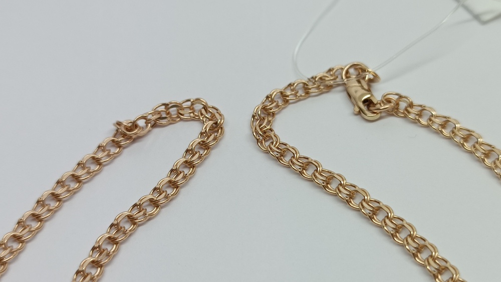 ЦЕПЬ ПУСТОТЕЛАЯ Бисмарк (Au 585)