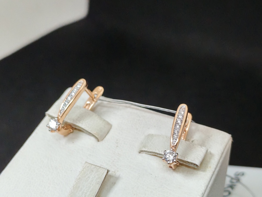 СЕРЬГИ БРИЛЛИАНТ (Au 585)