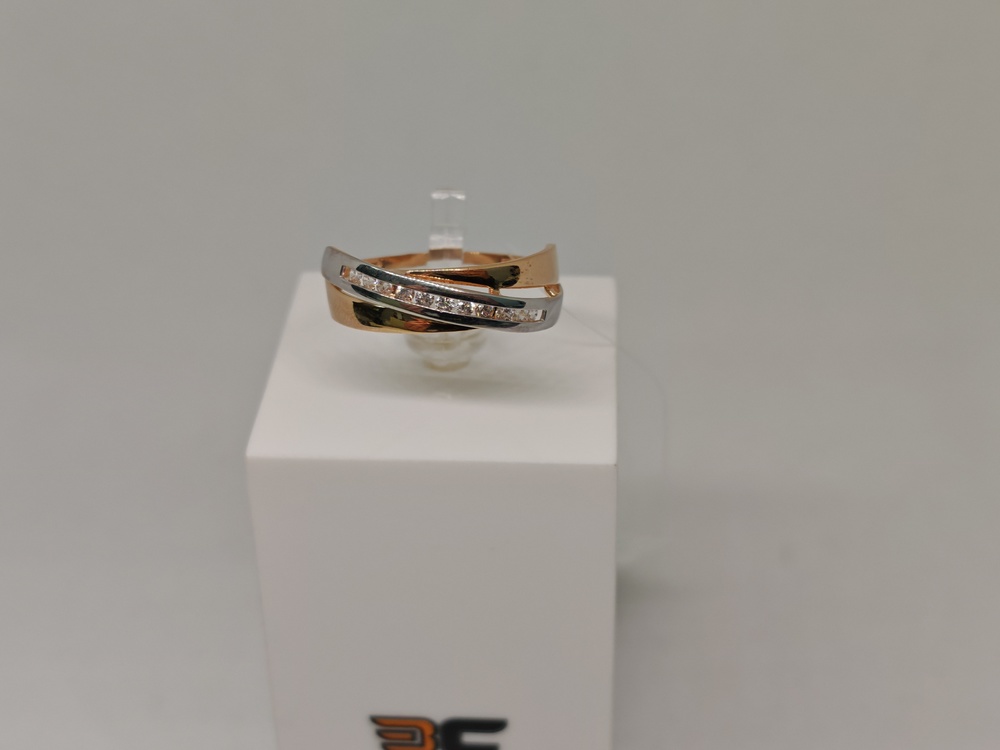 КОЛЬЦО С КАМНЯМИ (Au 585)