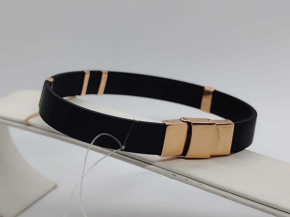 БРАСЛЕТ КАУЧУК со вставками (Au 585)