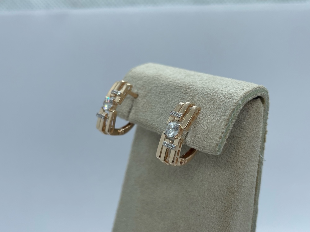 СЕРЬГИ С КАМНЯМИ (Au 585)