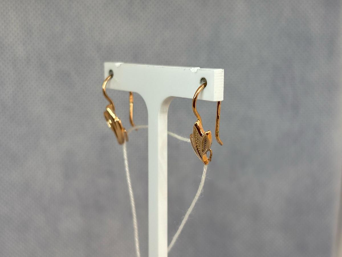 СБКМ585 СЕРЬГИ БЕЗ КАМНЯ (Au 585)