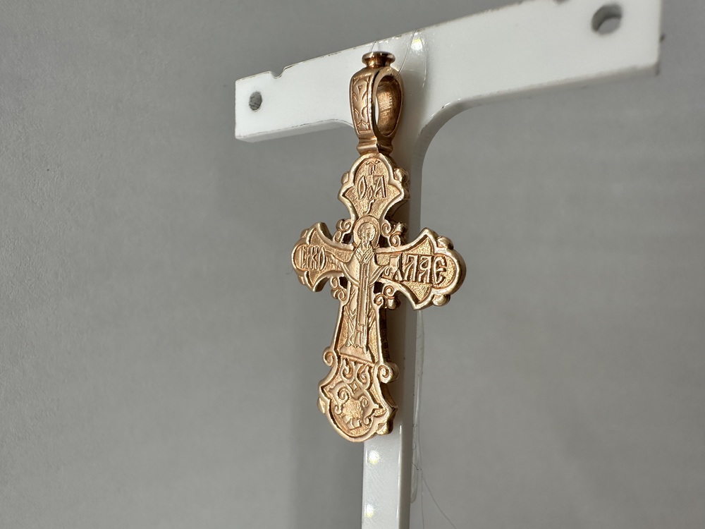 810-00244-10-00-00-00 ПОДВЕСКА КРЕСТ без камня (Au 585)