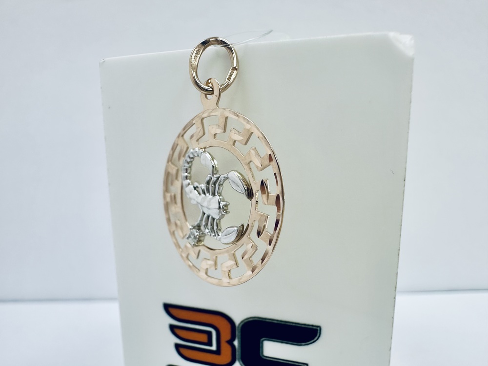 П1427110 ПОДВЕСКА ЗНАК ЗОДИАКА СКОРПИОН (Au 585)